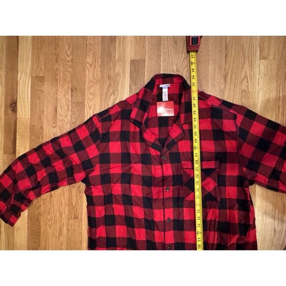 Men's Big & Tall Size 2XL Red Buffalo Check Flannel Pajama Set - Wondershop™ NEW - Picture 9 of 16